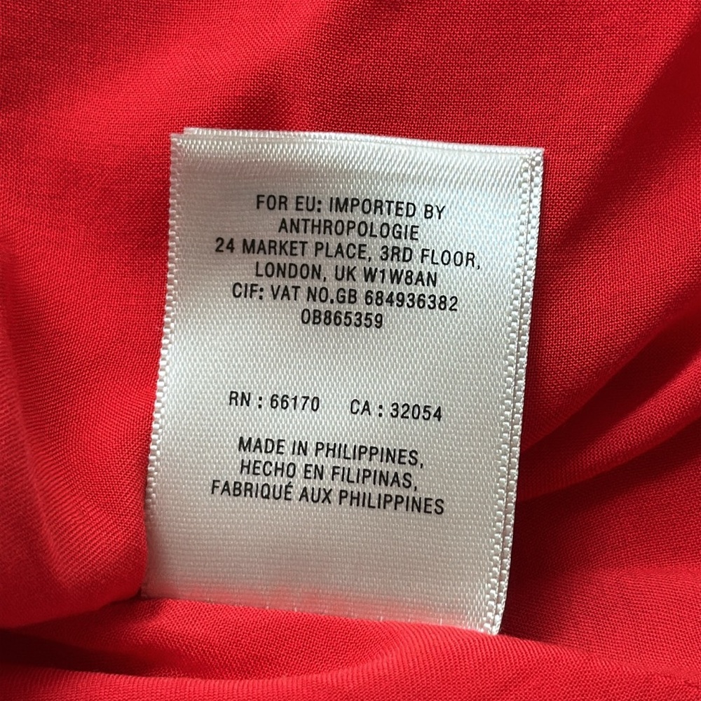 New with tag on Maeve Red Pleated A-Line Midi Dress. - Picture 13 of 15